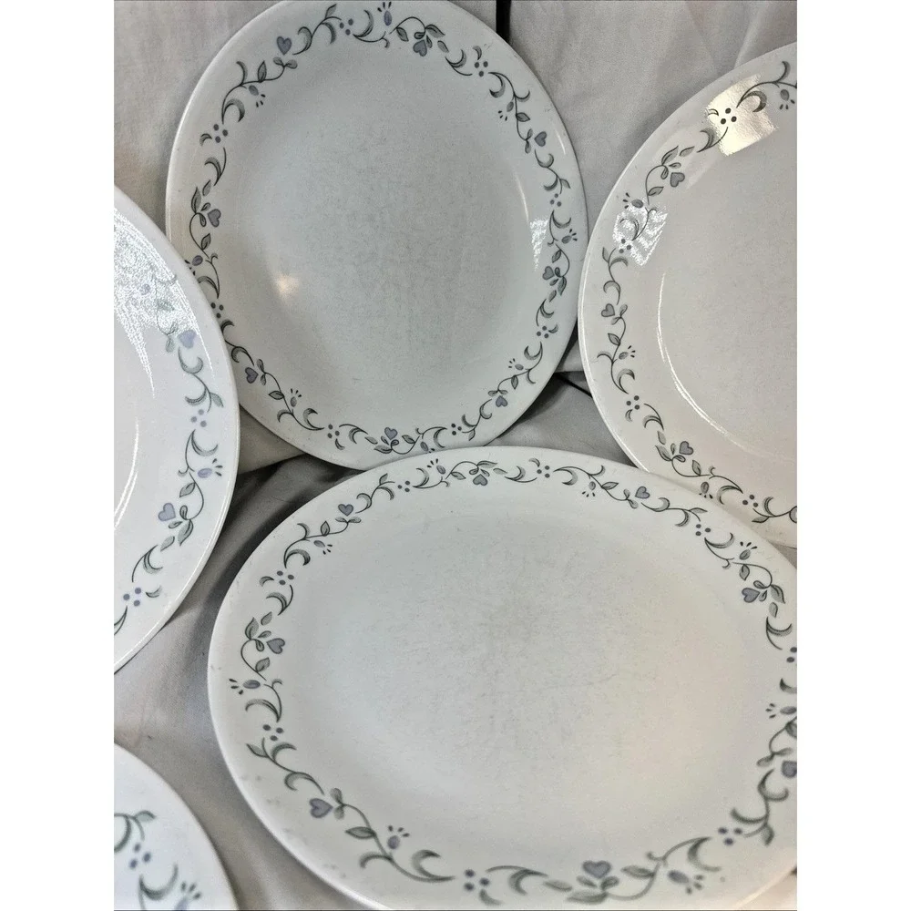 Vintage Set of 6 Corning Ware Corelle Country Cottage Dinner Plates 10.25'' EVC